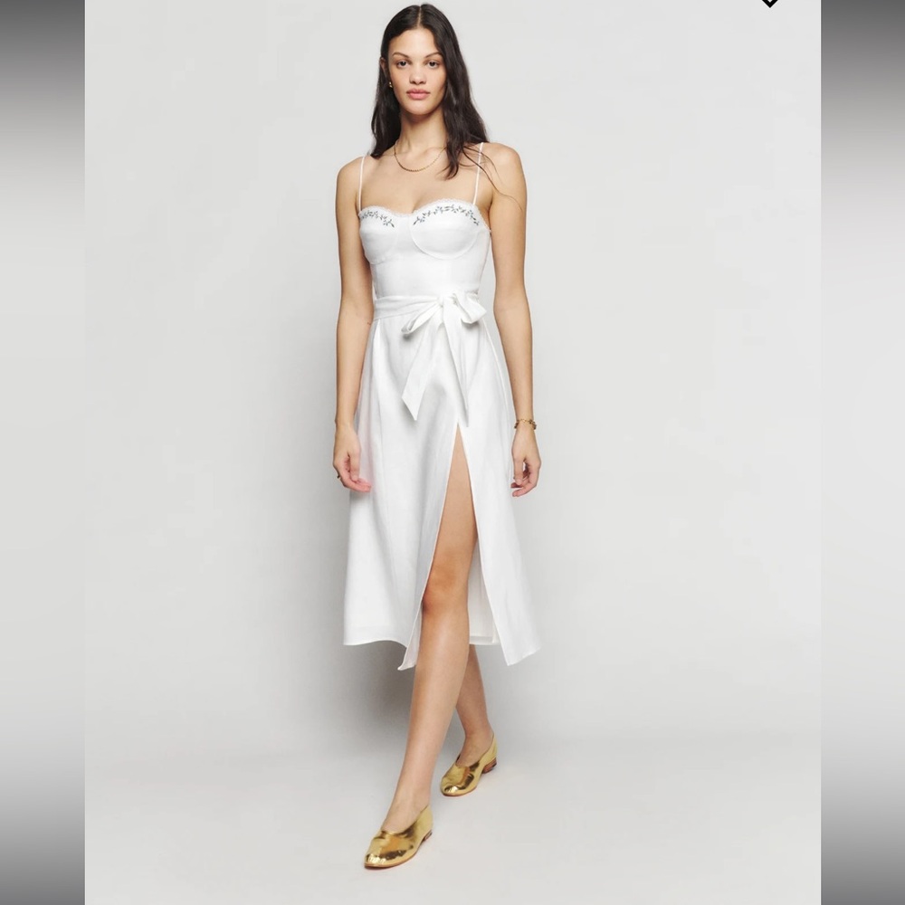 Reformation Kieryn Linen Dress